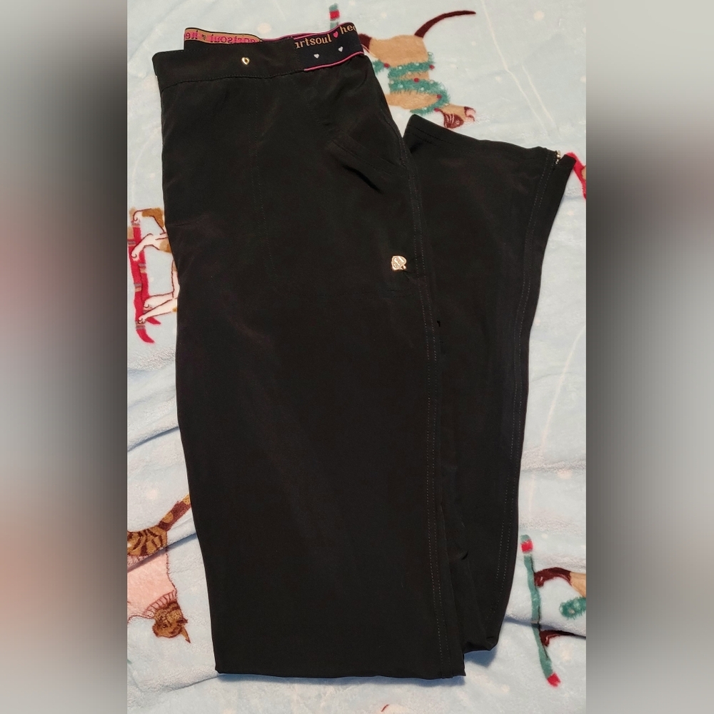 HeartSoul Black Scrub Pants M